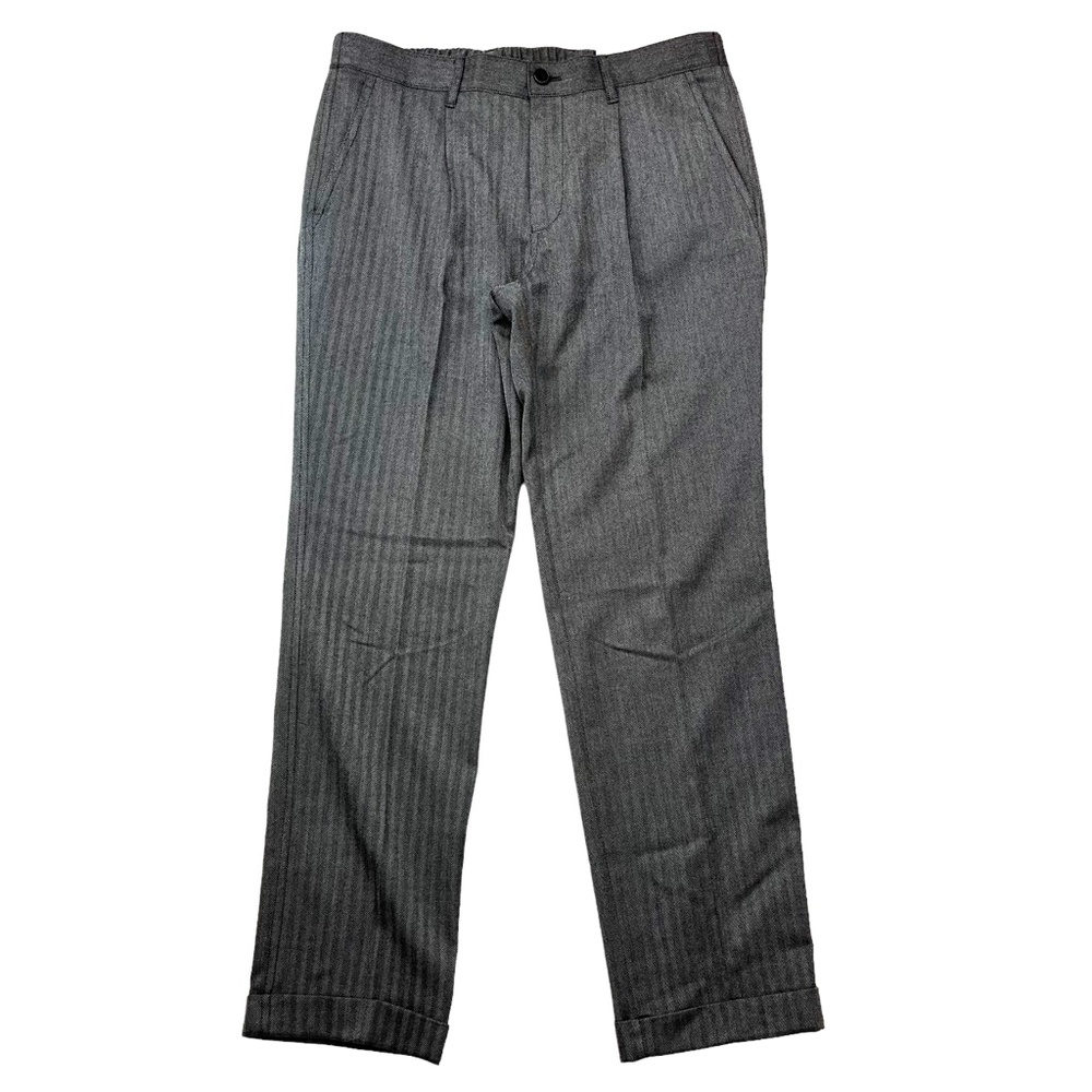 Men’s Herringbone Pleated Suit Pants by INC International Concepts Medium